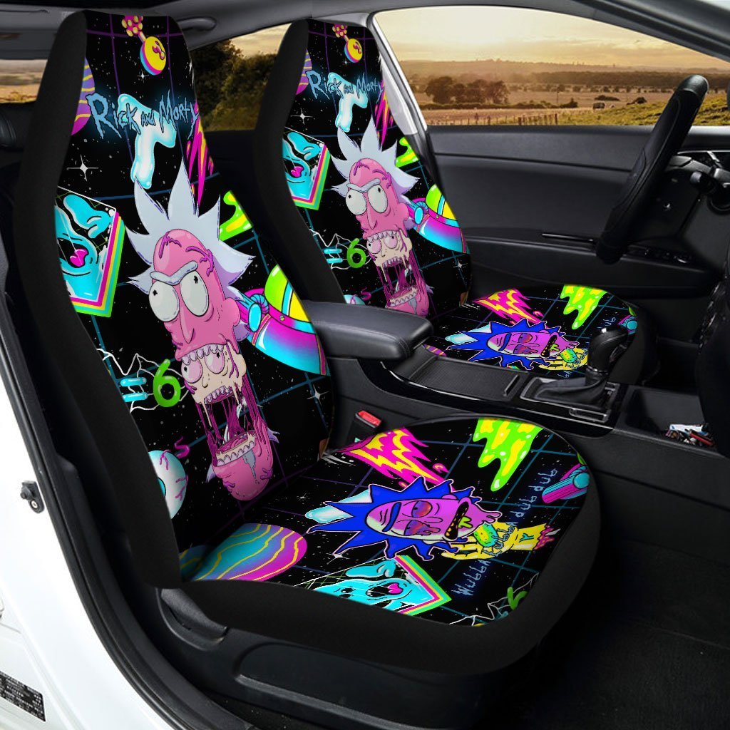 Rick Sanchez Car Seat Covers Custom Car Accessories Trippy Style - Gearcarcover - 2