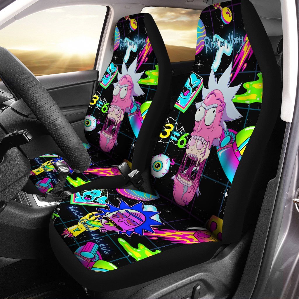 Rick Sanchez Car Seat Covers Custom Car Accessories Trippy Style - Gearcarcover - 1