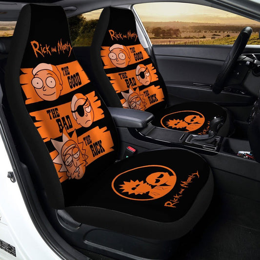 Rick and Morty Car Seat Covers Crossover The Good The Bad The Rick - Gearcarcover - 2