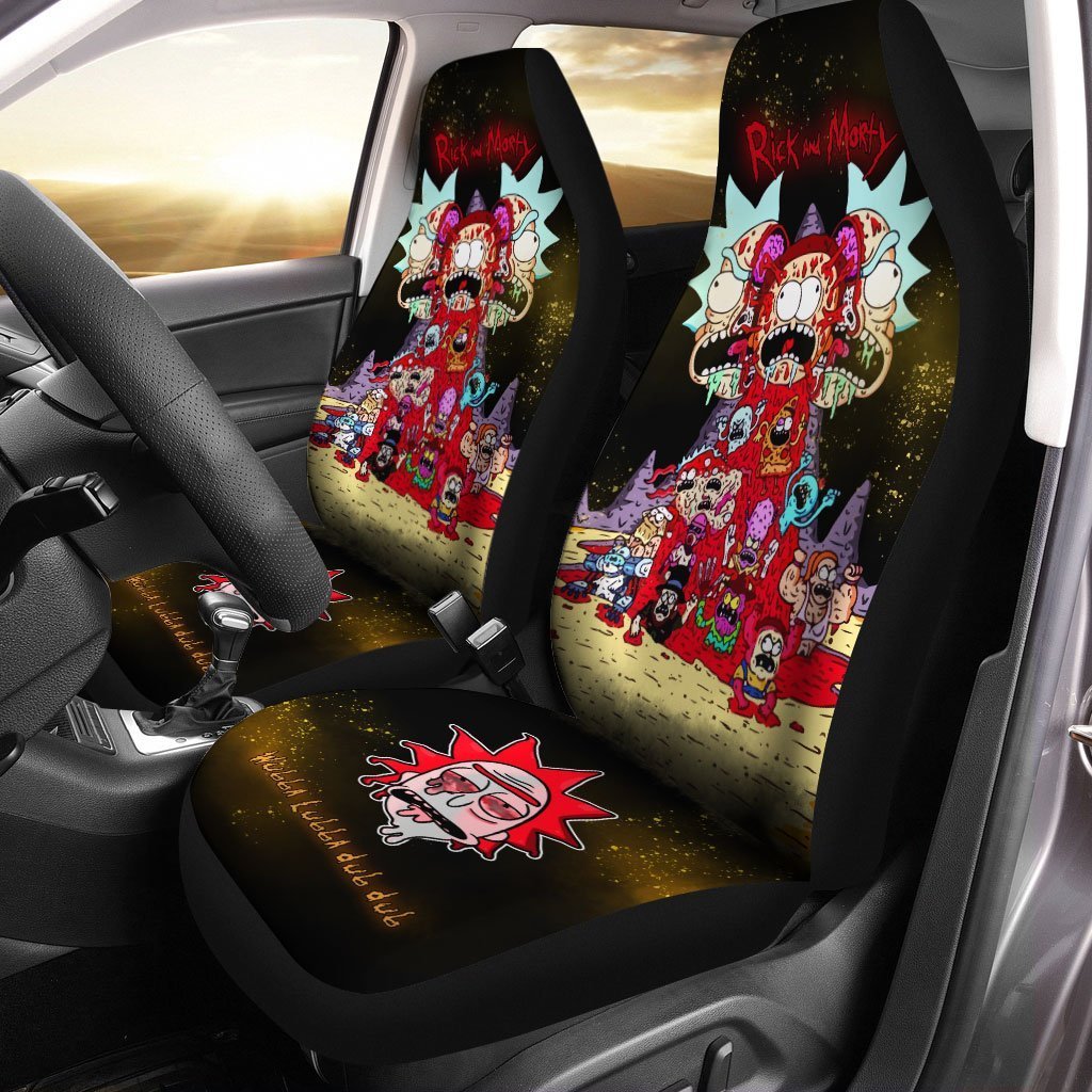 Rick and Morty Car Seat Covers Custom Ailen - Gearcarcover - 1