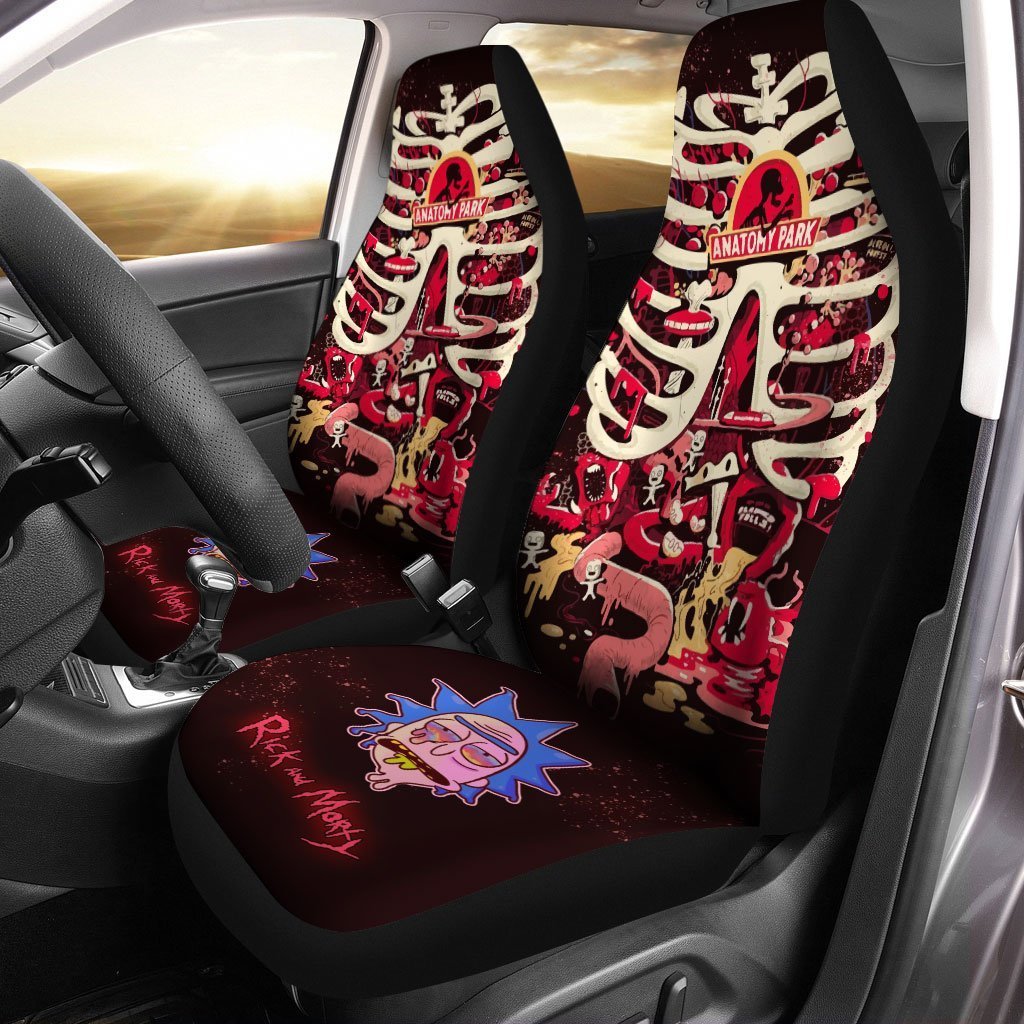 Rick and Morty Car Seat Covers Custom Anatomy Park - Gearcarcover - 1