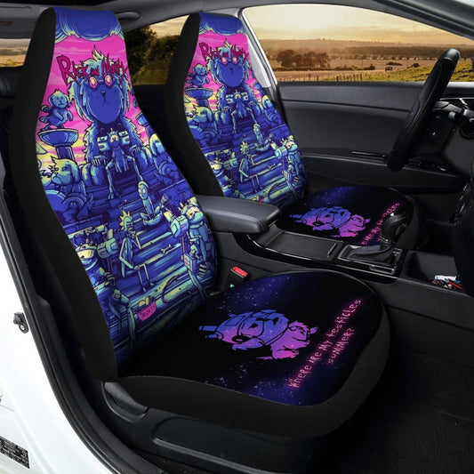 Rick and Morty Car Seat Covers Custom Dog Planet - Gearcarcover - 2
