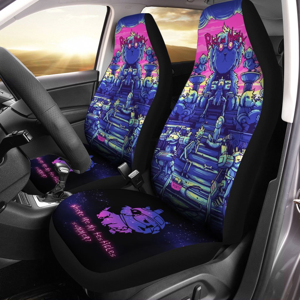 Rick and Morty Car Seat Covers Custom Dog Planet - Gearcarcover - 1