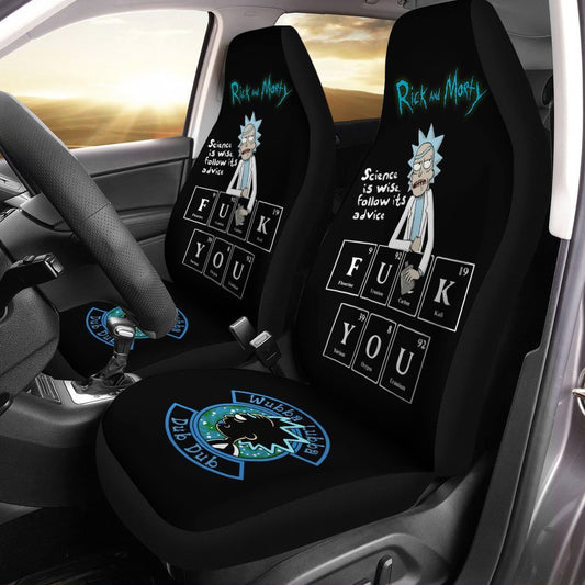 Rick and Morty Car Seat Covers Custom Funny Elements - Gearcarcover - 1