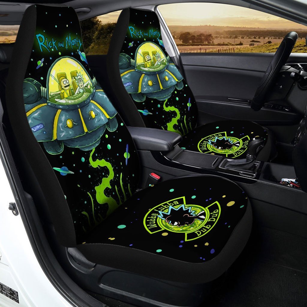 Rick and Morty Car Seat Covers Custom Funny Space Ship - Gearcarcover - 2