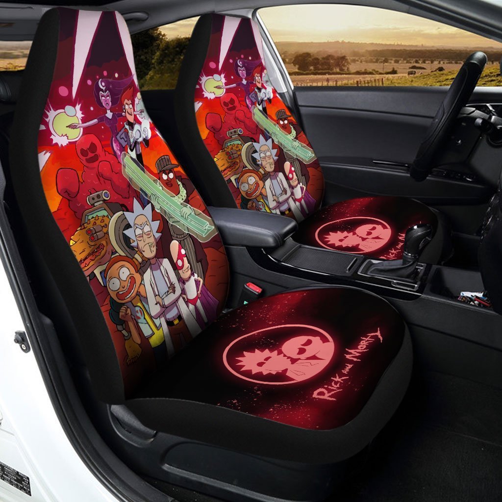 Rick and Morty Car Seat Covers Custom Funny Super Heroes - Gearcarcover - 2
