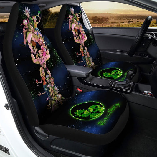 Rick and Morty Car Seat Covers Custom Galaxy Characters - Gearcarcover - 2