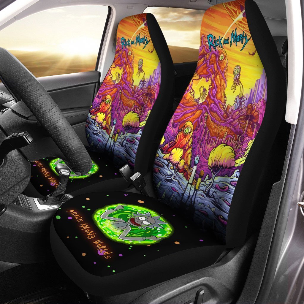 Rick and Morty Car Seat Covers Custom Giant Cave - Gearcarcover - 1