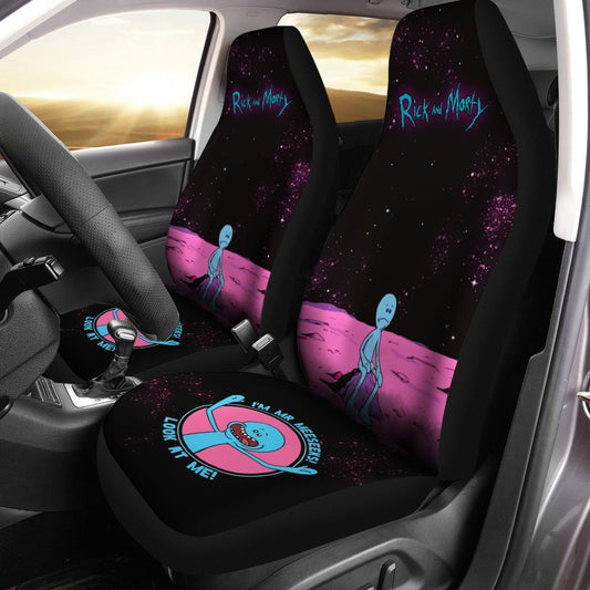 Rick and Morty Car Seat Covers Custom Meeseeks Look At Me - Gearcarcover - 1