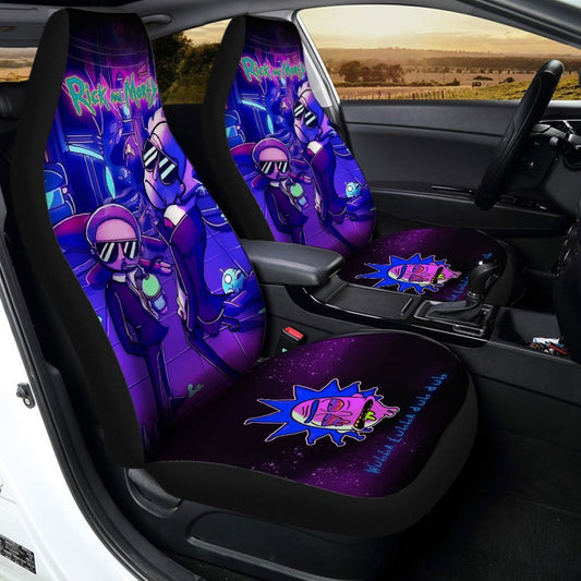Rick and Morty Car Seat Covers Custom Men In Black - Gearcarcover - 2