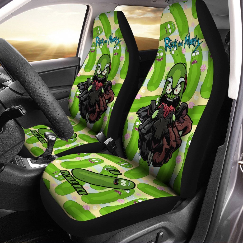 Rick and Morty Car Seat Covers Custom Mr Pickle - Gearcarcover - 1