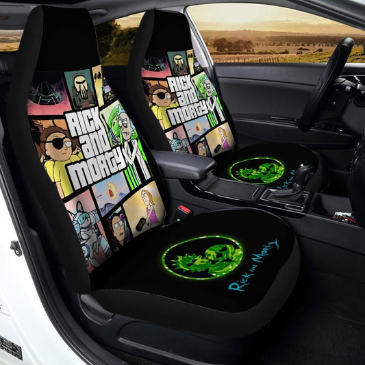 Rick and Morty Car Seat Covers Custom Style GTA - Gearcarcover - 2