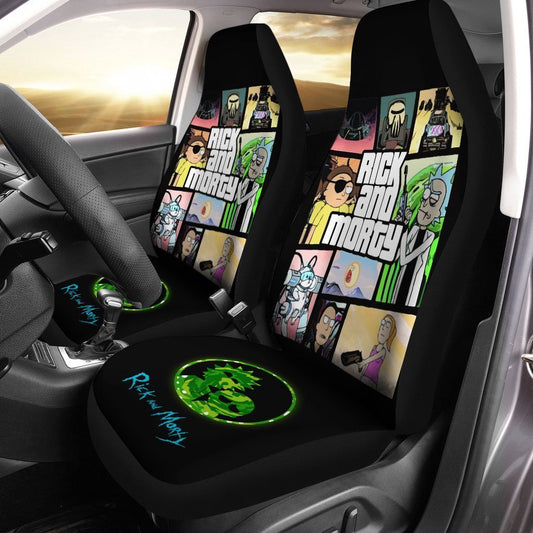 Rick and Morty Car Seat Covers Custom Style GTA - Gearcarcover - 1