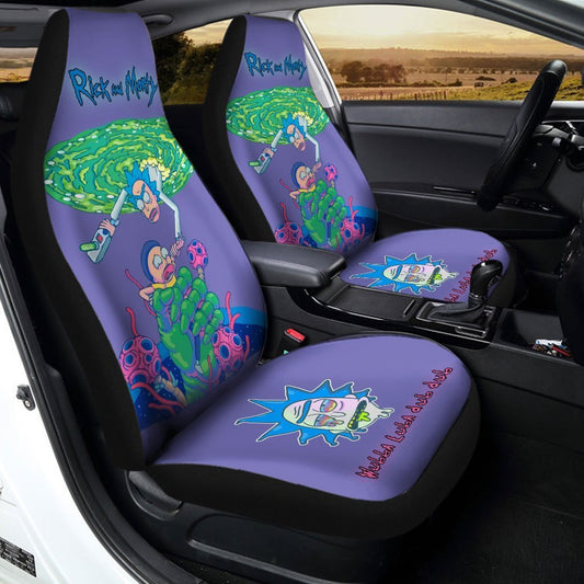 Rick and Morty Car Seat Covers Custom Wubba Lubba dub-dub - Gearcarcover - 2