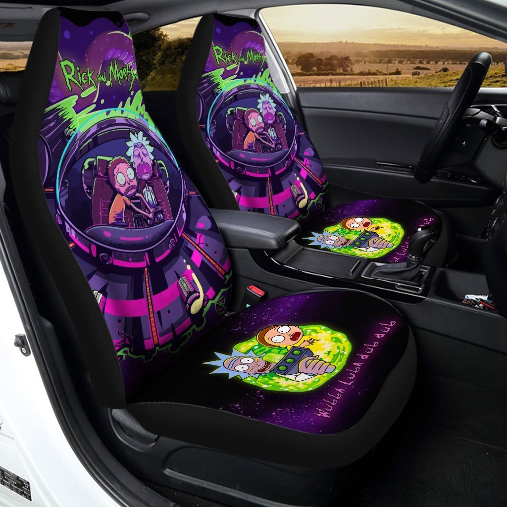 Rick and Morty Car Seat Covers Funny Custom Space Ship - Gearcarcover - 2