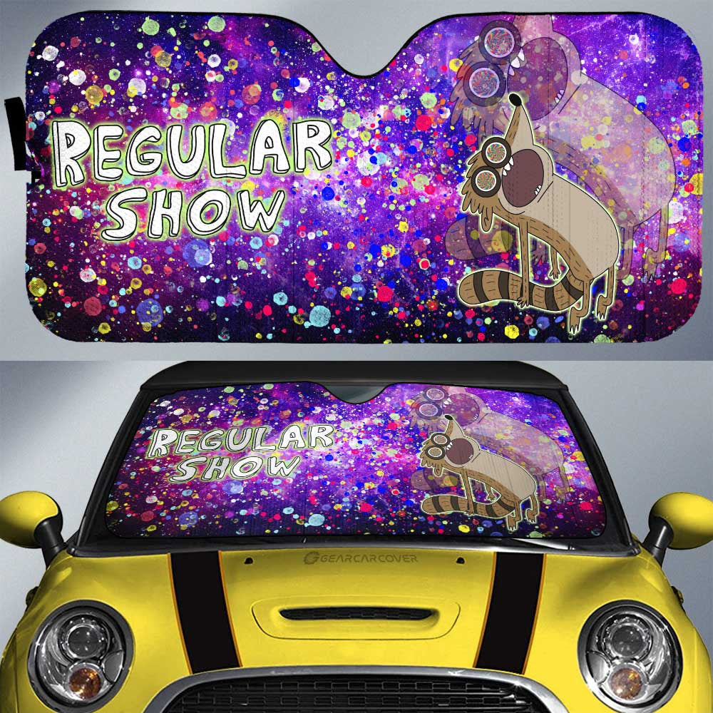 Rigby Car Sunshade Custom Regular Show Cartoon - Gearcarcover - 1