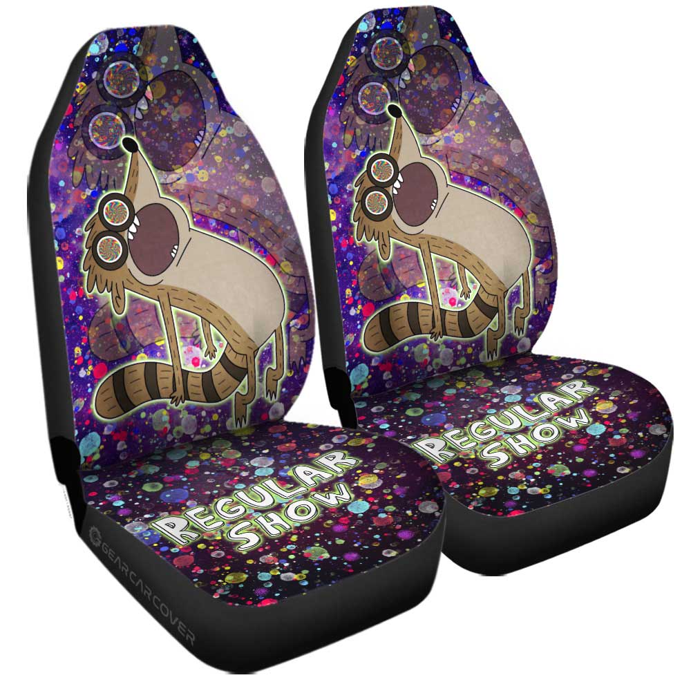 Rigby Regular Show Car Seat Covers Custom Cartoon Car Accessories - Gearcarcover - 3
