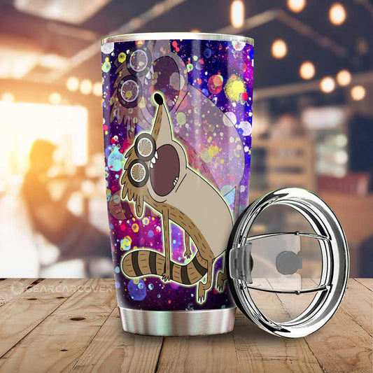 Rigby Tumbler Cup Custom Regular Show Cartoon - Gearcarcover - 1