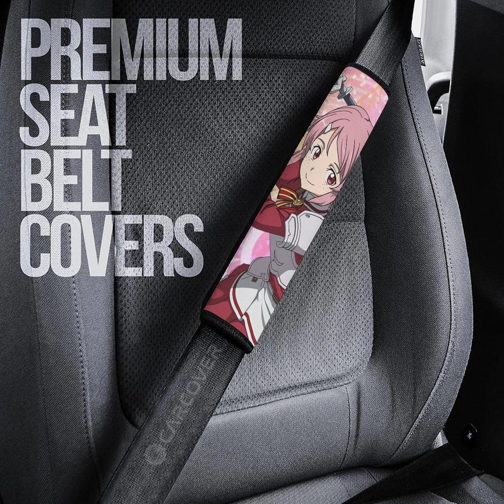 Rika Shinozaki Lisbeth Seat Belt Covers Custom Sword Art Online Anime Car Accessories - Gearcarcover - 2