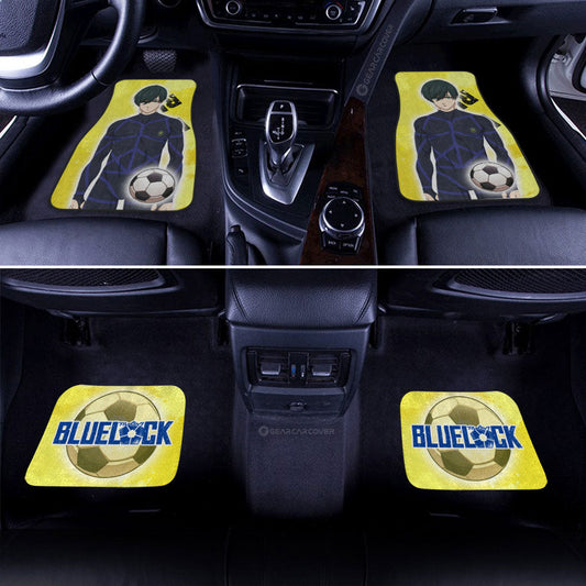 Rin Itoshi Car Floor Mats Custom Blue Lock Anime - Gearcarcover - 2