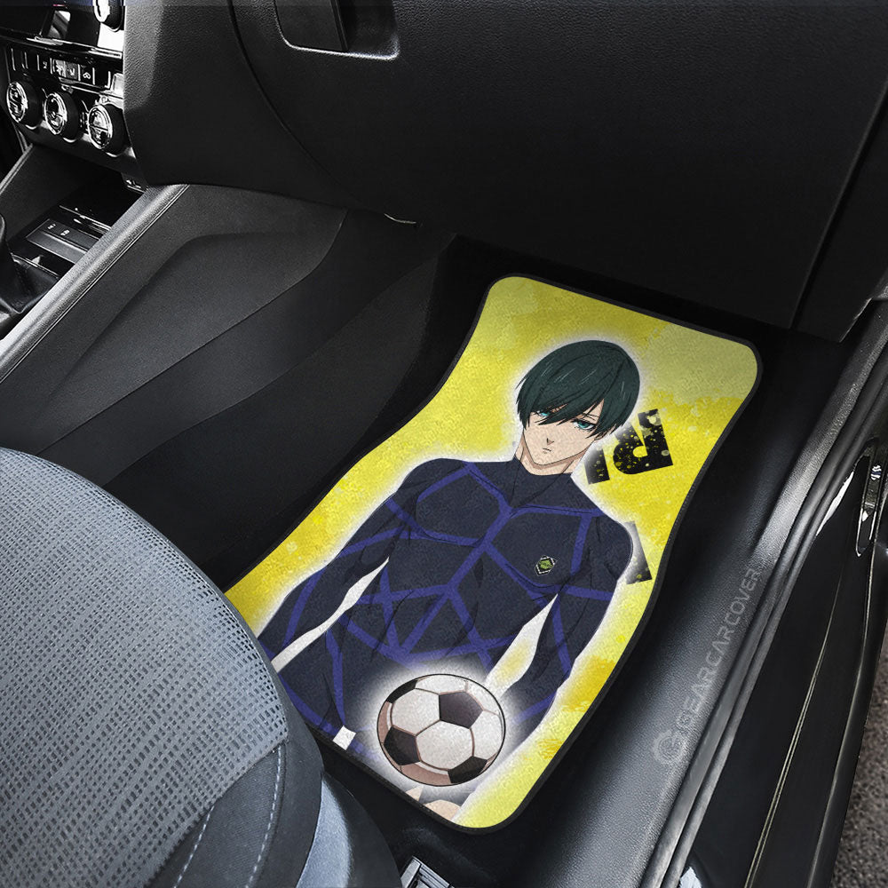 Rin Itoshi Car Floor Mats Custom Blue Lock Anime - Gearcarcover - 3