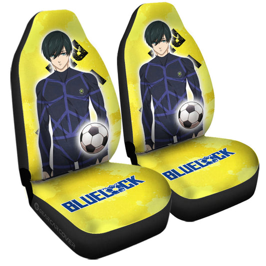 Rin Itoshi Car Seat Covers Custom Blue Lock Anime - Gearcarcover - 1