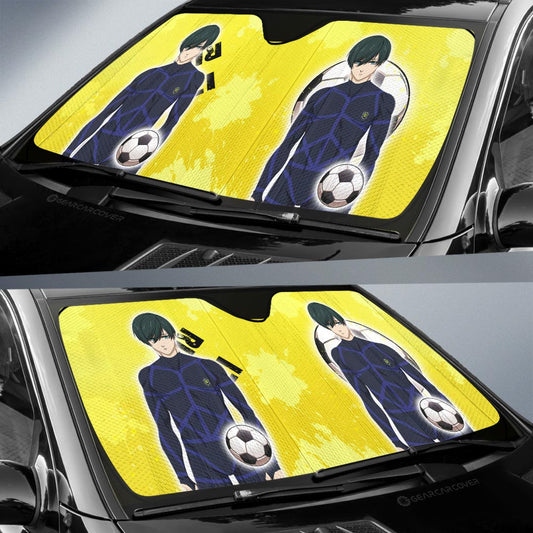 Rin Itoshi Car Sunshade Custom Blue Lock Anime - Gearcarcover - 2