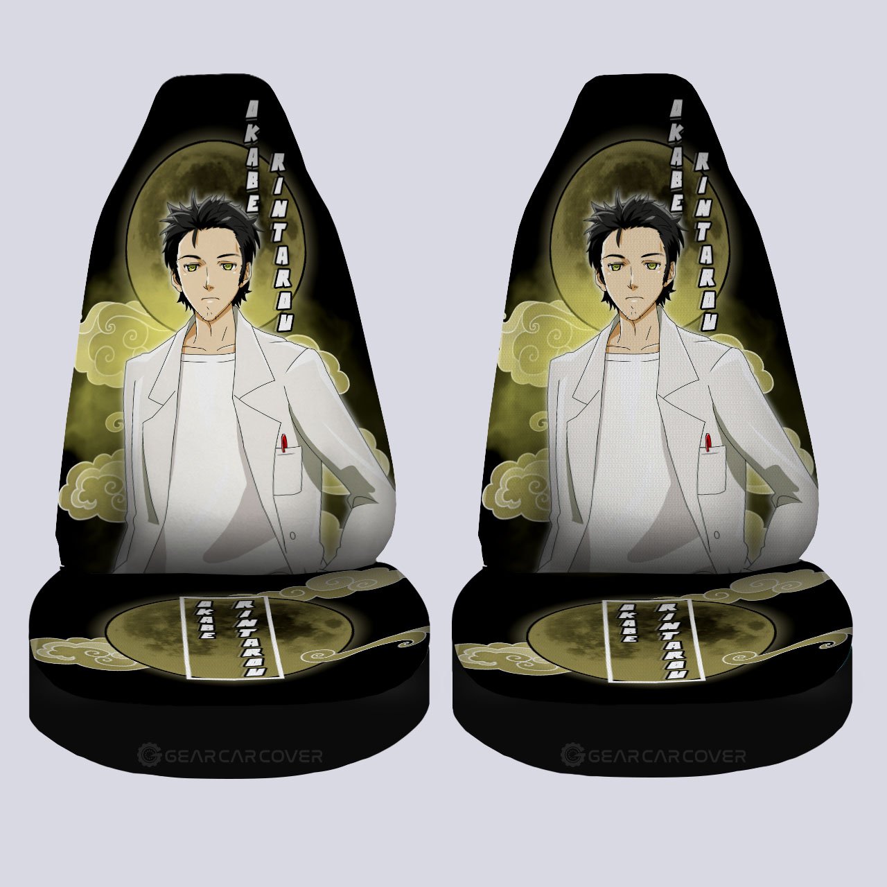 Rintarou Okabe Car Seat Covers Custom Steins;Gate Anime Car Accessories - Gearcarcover - 4