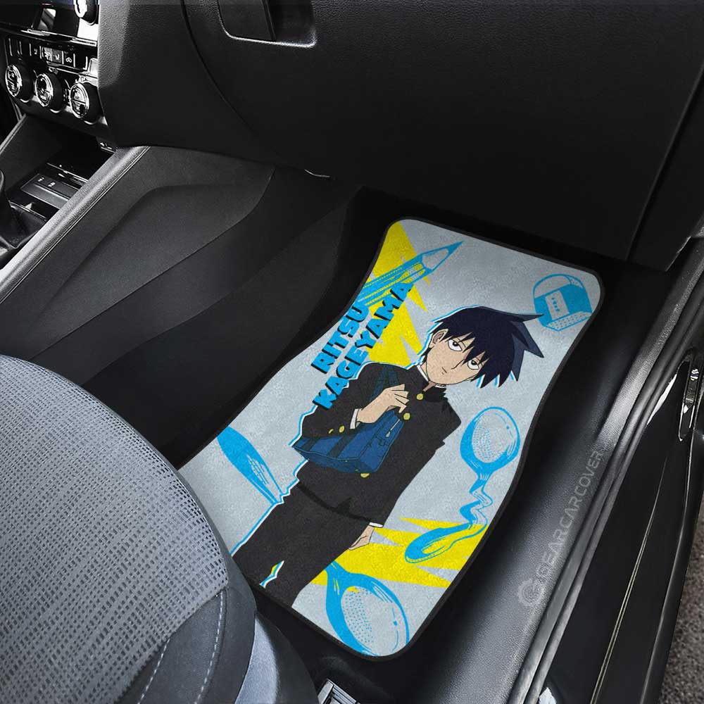 Ritsu Kageyama Car Floor Mats Custom Mob Psycho 100 Anime Car Accessories - Gearcarcover - 4