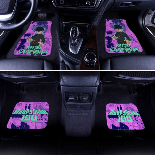 Ritsu Kageyama Car Floor Mats Custom Mob Pyscho 100 Anime Mix Manga - Gearcarcover - 2