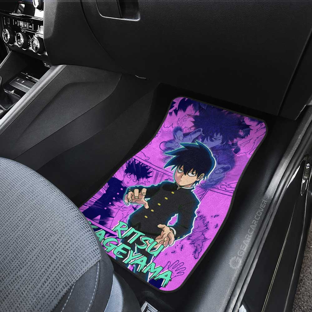 Ritsu Kageyama Car Floor Mats Custom Mob Pyscho 100 Anime Mix Manga - Gearcarcover - 3