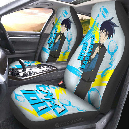 Ritsu Kageyama Car Seat Covers Custom Mob Psycho 100 Anime Car Accessories - Gearcarcover - 2