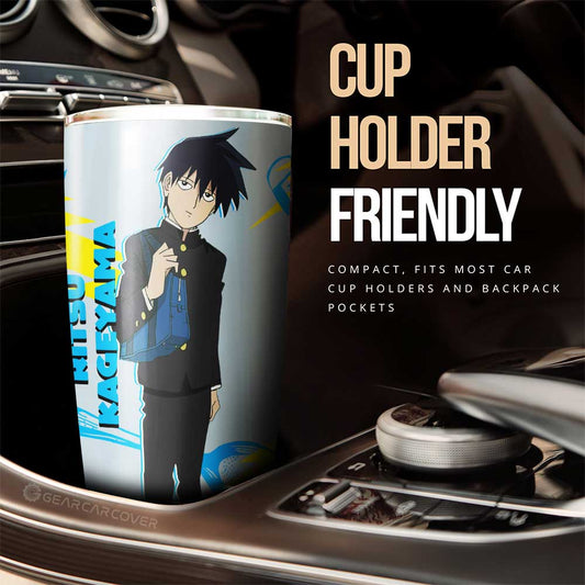 Ritsu Kageyama Tumbler Cup Custom Mob Psycho 100 Anime Car Accessories - Gearcarcover - 2