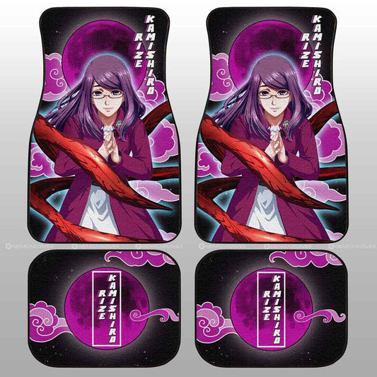 Rize Kamishiro Car Floor Mats Custom Gifts Tokyo Ghoul Anime For Fans - Gearcarcover - 2