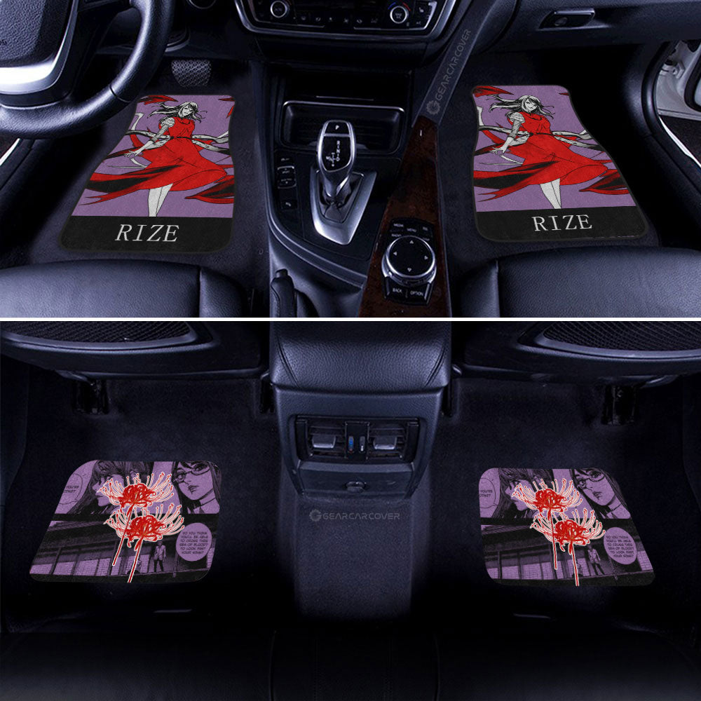 Rize Kamishiro Car Floor Mats Custom Tokyo Ghoul Anime Car Accessories - Gearcarcover - 3