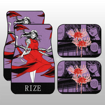 Rize Kamishiro Car Floor Mats Custom Tokyo Ghoul Anime Car Accessories - Gearcarcover - 1