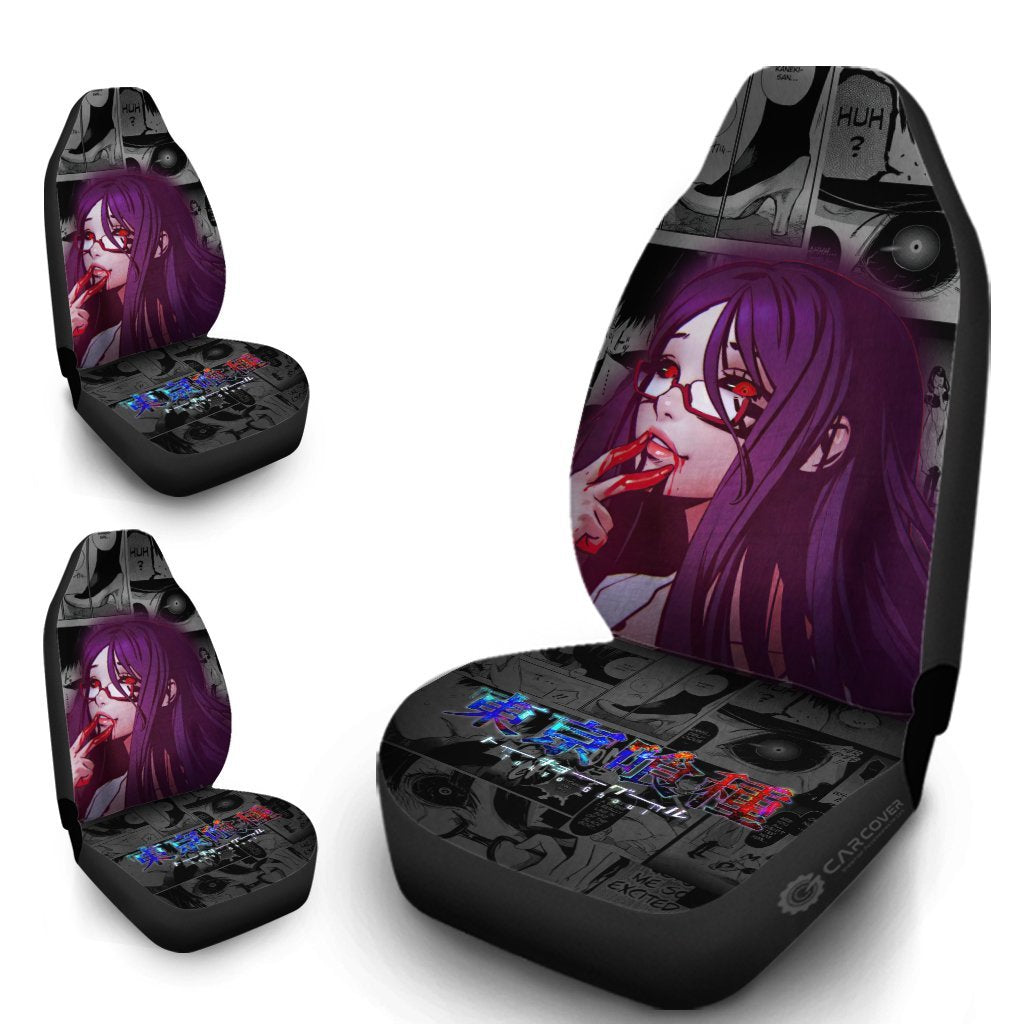 Rize Kamishiro Car Seat Covers Custom Anime Tokyo Ghoul Car Interior Accessories - Gearcarcover - 4