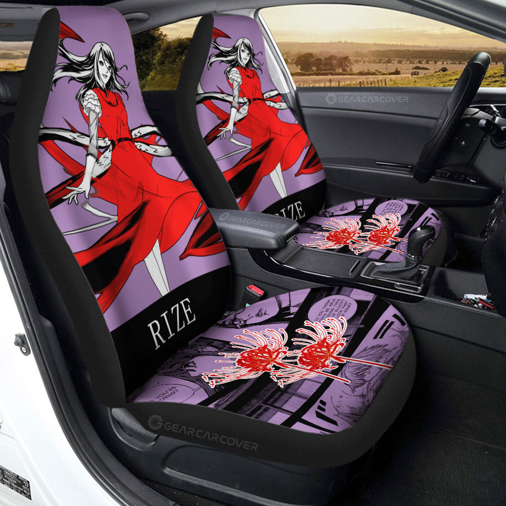 Rize Kamishiro Car Seat Covers Custom Tokyo Ghoul Anime Car Accessories - Gearcarcover - 3
