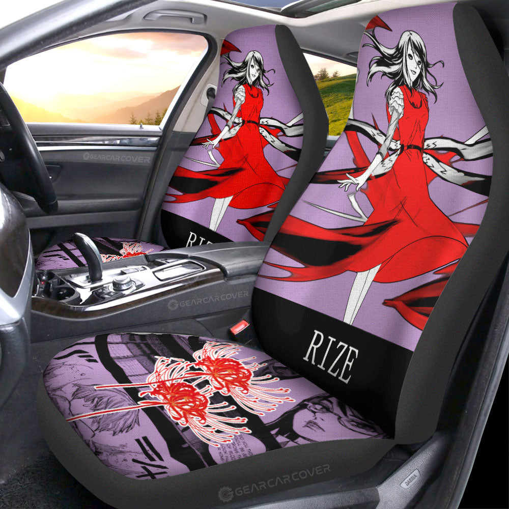 Rize Kamishiro Car Seat Covers Custom Tokyo Ghoul Anime Car Accessories - Gearcarcover - 4