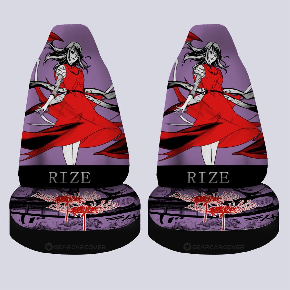 Rize Kamishiro Car Seat Covers Custom Tokyo Ghoul Anime Car Accessories - Gearcarcover - 1