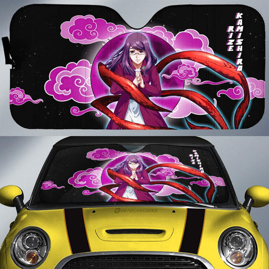 Rize Kamishiro Car Sunshade Custom Gifts Tokyo Ghoul Anime For Fans - Gearcarcover - 1