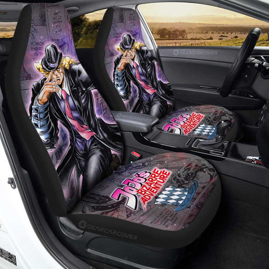 Robert E. O Speedwagon Car Seat Covers Custom JJBA Anime Car - Gearcarcover - 1