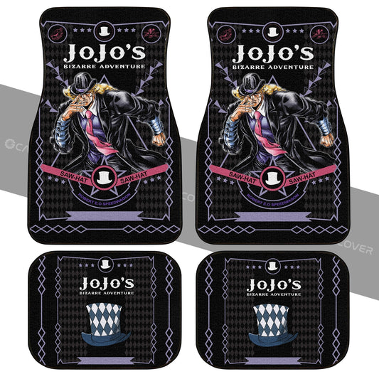 Robert E. O. Speedwagon Car Floor Mats Custom JoJo's Bizarre Anime Car Accessories - Gearcarcover - 2