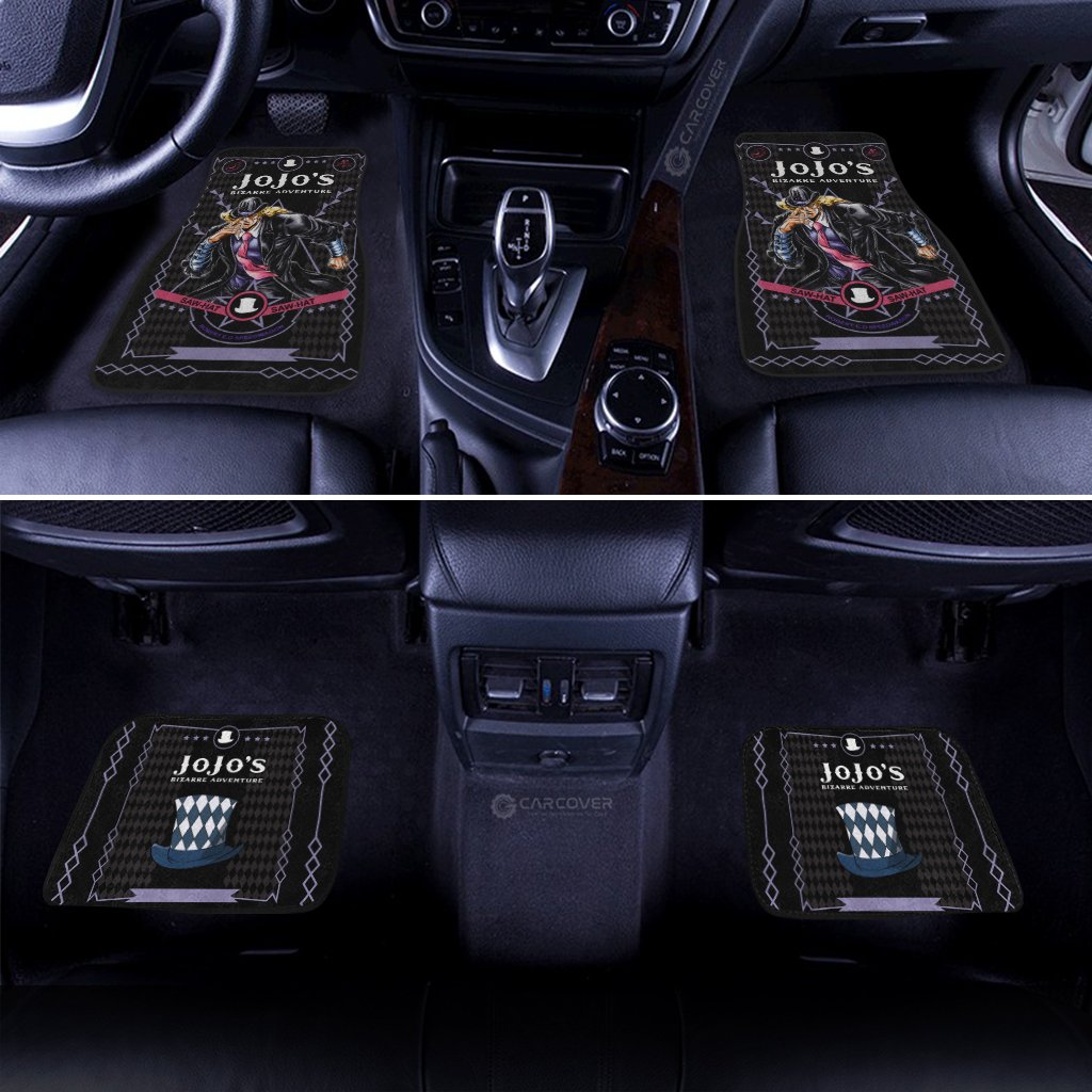 Robert E. O. Speedwagon Car Floor Mats Custom JoJo's Bizarre Anime Car Accessories - Gearcarcover - 3