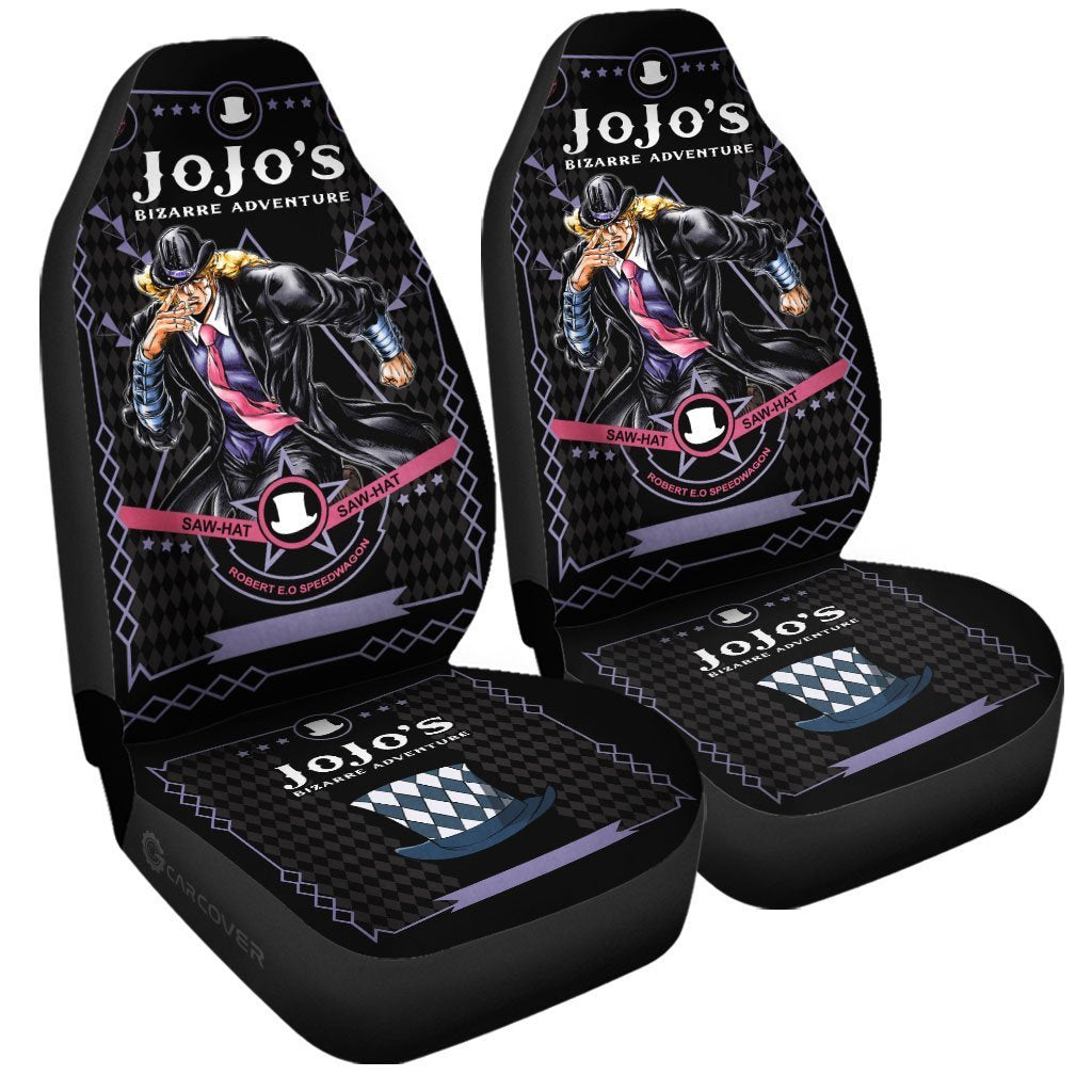 Robert E. O. Speedwagon Car Seat Covers Custom Anime JoJo's Bizarre Car Accessories - Gearcarcover - 3