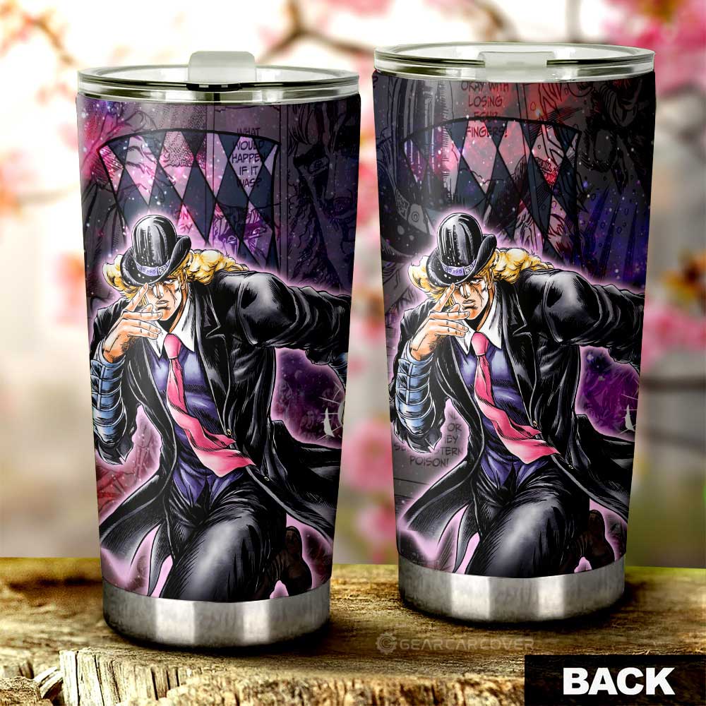 Robert E. O. Speedwagon Tumbler Cup Custom JJBA Anime Car Accessories Galaxy Style - Gearcarcover - 3