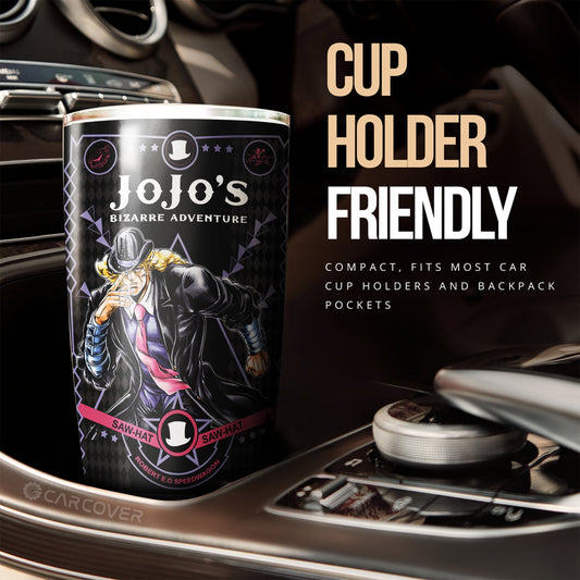 Robert E. O. Speedwagon Tumbler Cup Custom JoJo's Bizarre Anime Car Accessories - Gearcarcover - 2