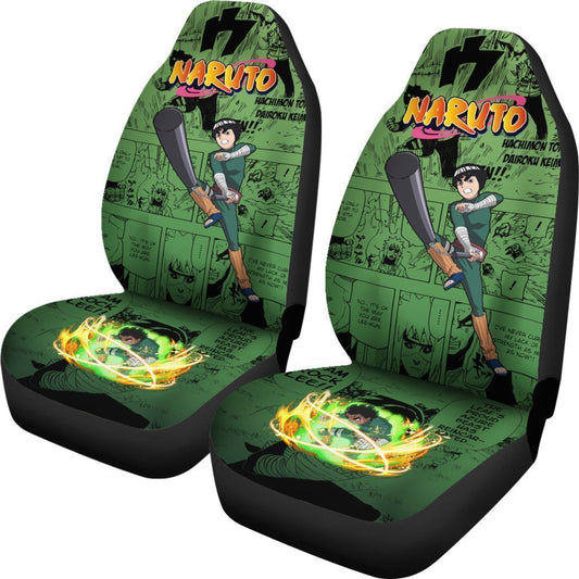 Rock Lee Car Seat Covers Custom Anime Car Accessories - Gearcarcover - 2