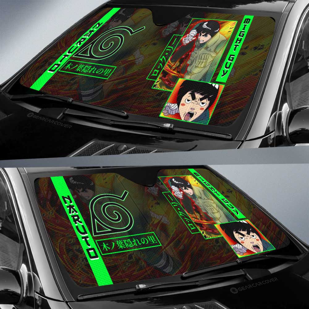 Rock Lee Car Sunshade Custom Anime Car Accessories - Gearcarcover - 2