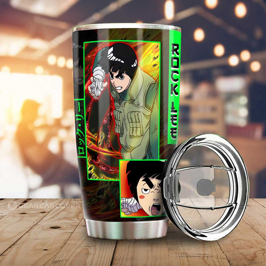 Rock Lee Tumbler Cup Custom Anime Car Accessories - Gearcarcover - 1